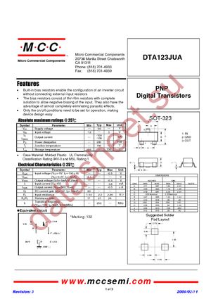 DTA123JUA-TP datasheet  